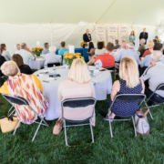Leaders in Banking Excellence celebration tent photo