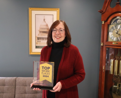 WBA President and CEO Rose Oswald Poels won the Top Workplaces Leadership award in the small business category.